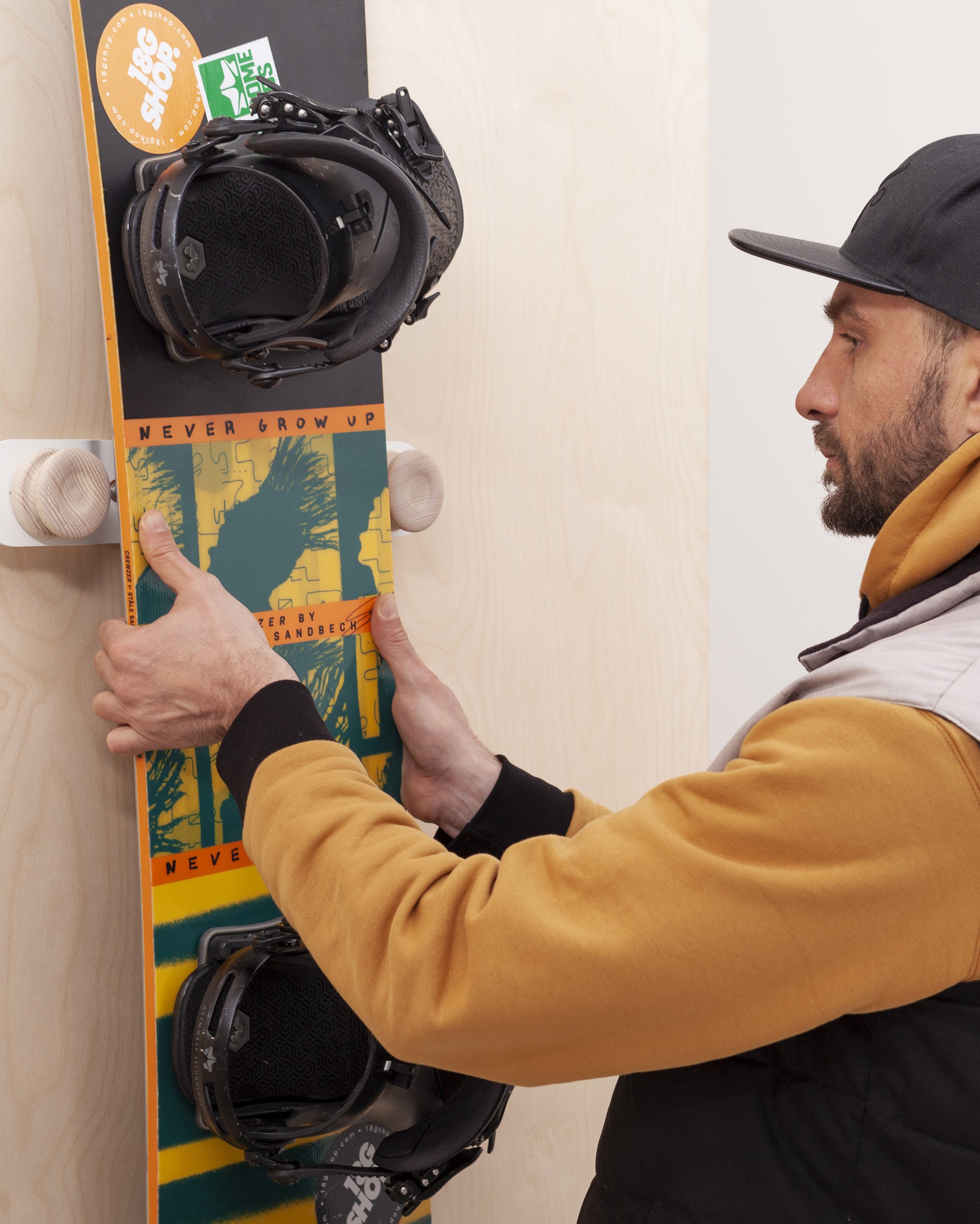 Snowboard hangers